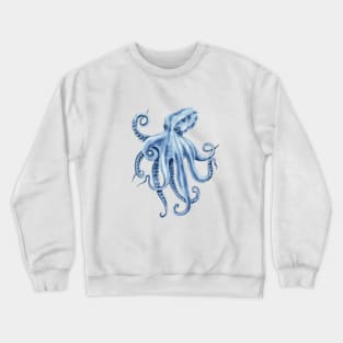 Blue octopus artwork Crewneck Sweatshirt